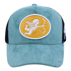 5 Panel Velvet Embroidered Custom Logo Trucker Hat