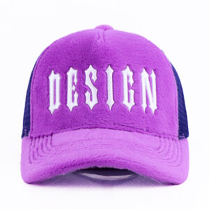 5 Panel Fuzzy Trucker Hat Custom Hats Logo Embroidery Trucker Hat Polyester Embroidery Trucker Hats