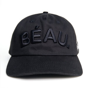 Black Polyester 3D Embroidery Custom Logo Unstructured Dad Hat