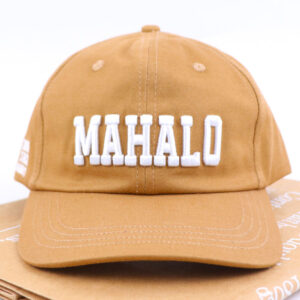 Khaki Unstructured 3D Embroidery 5 Panel Custom Logo Dad Hat