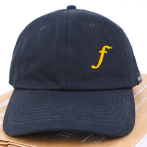 Unstructured Black Custom 3D Embroidered Logo Dad Hat