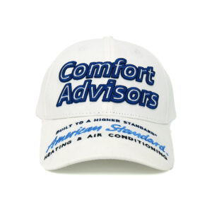 White Solid Sport Cap Custom Logo 6 Panel Baseball Cap With Embroidery