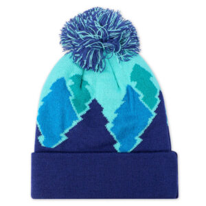 Cuffed Acrylic Beanie Custom Jacquard Pom Pom Beanie